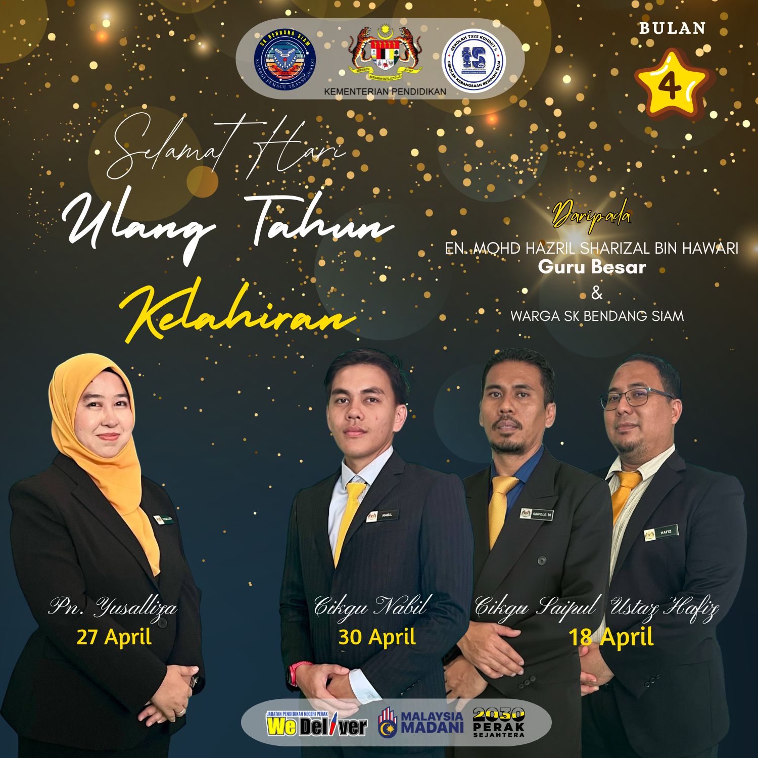 HARI LAHIR GURU BULAN APRIL